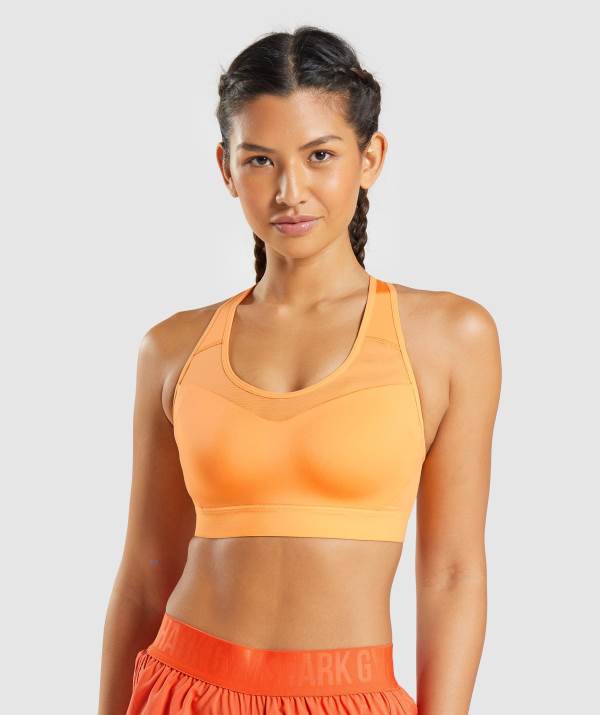Damske Športové Podprsenky Gymshark Open Back Marhule Oranžové | GE3401256